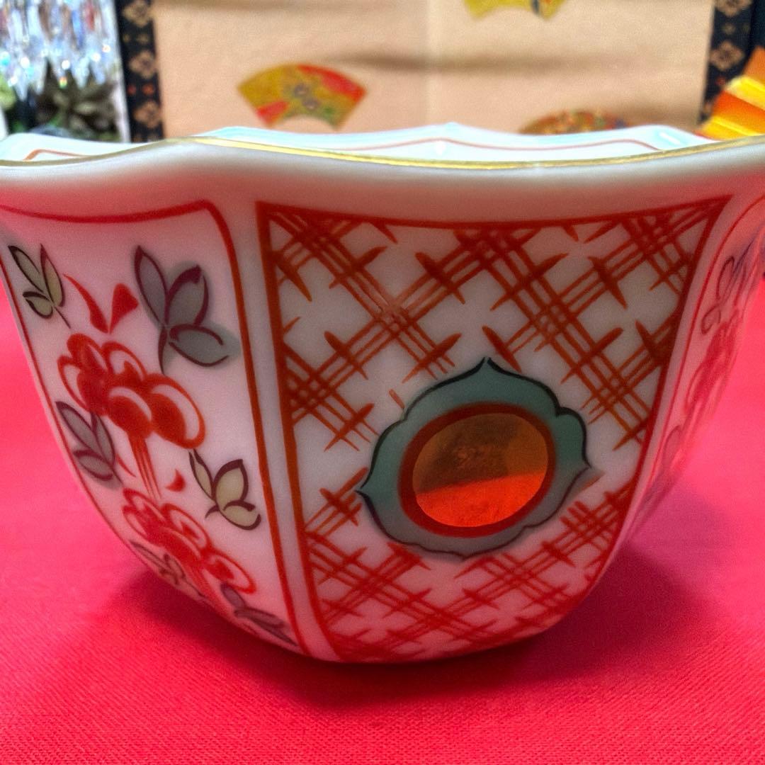 唄姫 たち吉赤絵金彩　前畑陶器庫山窯　南風窯　No.4-27