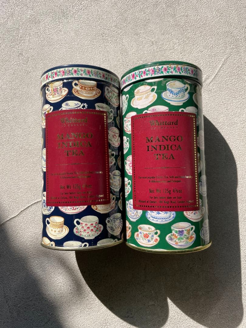 【送料無料】90年代Whittardお盆＆紅茶空き缶セット
