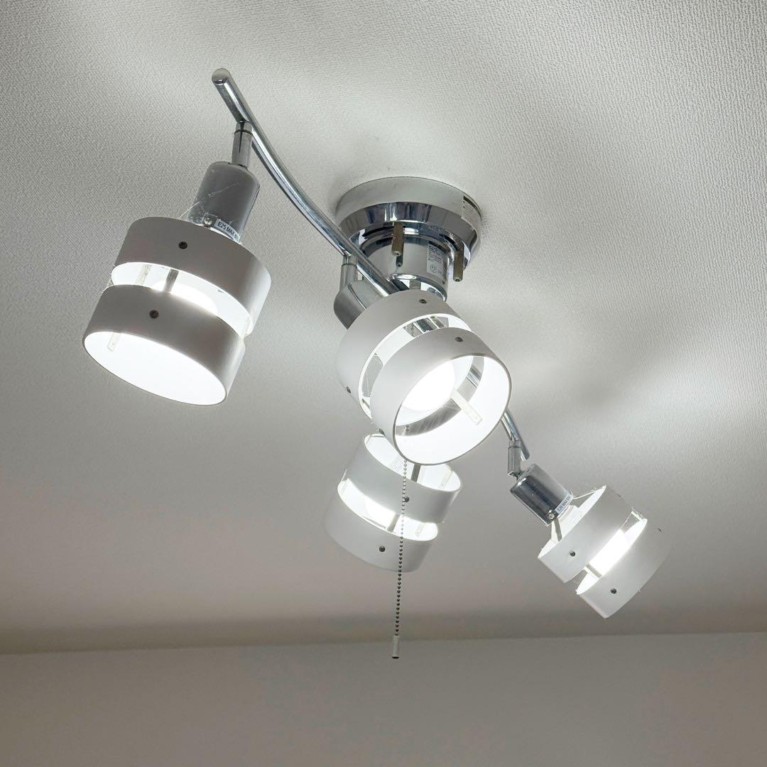 【パナソニックLED電球付き】モダンデコ 照明 4灯 ホワイト