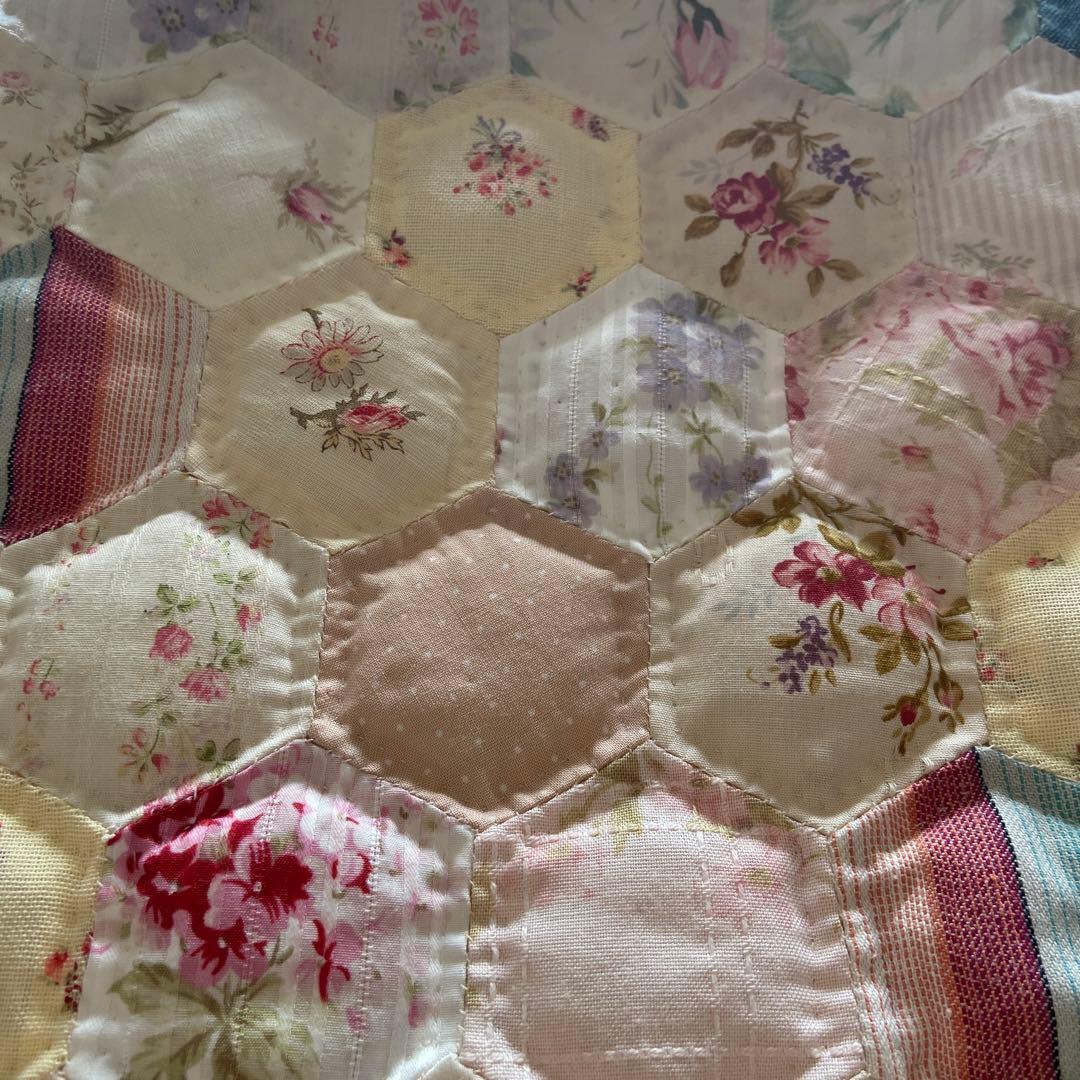 パッチワークトートバッグ　ヘキサゴン