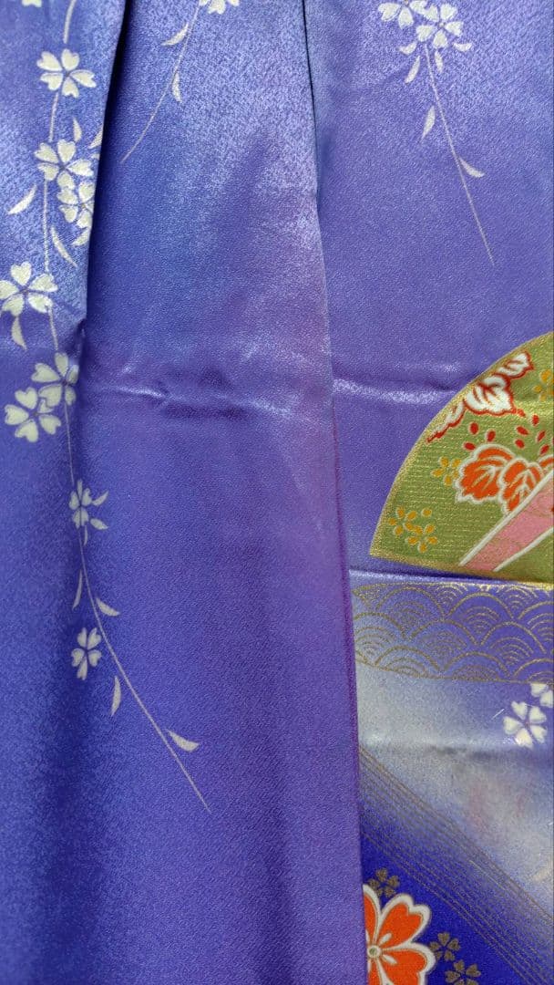 RK542洗える子供着物着丈130センチ裄丈50センチ7歳前後用