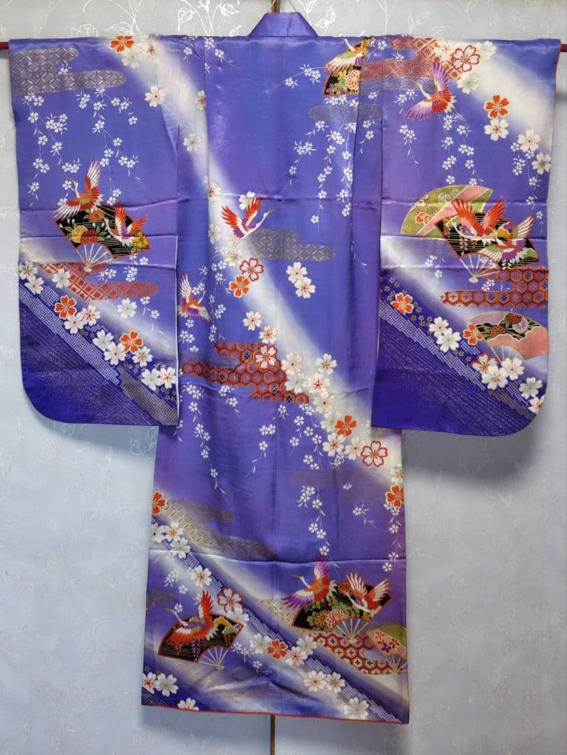 RK542洗える子供着物着丈130センチ裄丈50センチ7歳前後用