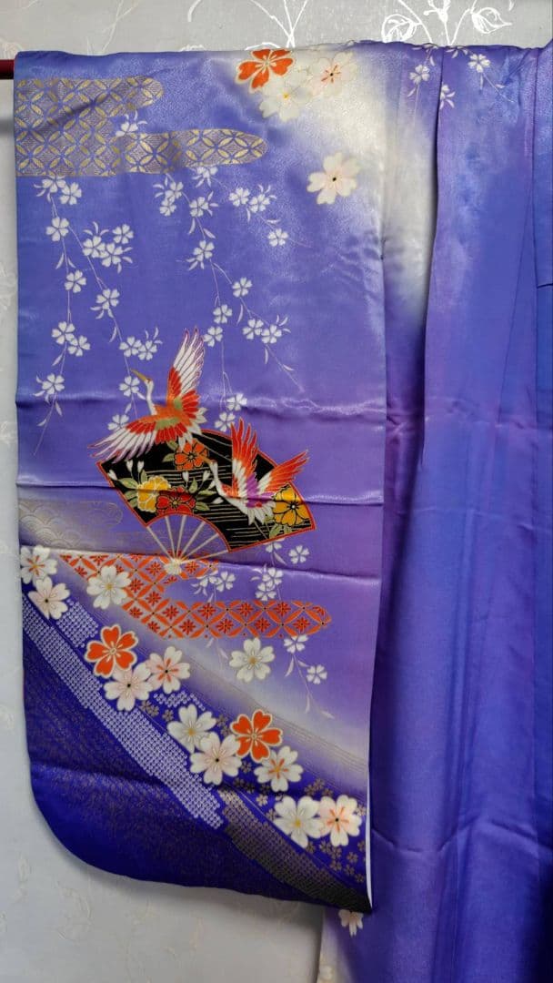 RK542洗える子供着物着丈130センチ裄丈50センチ7歳前後用