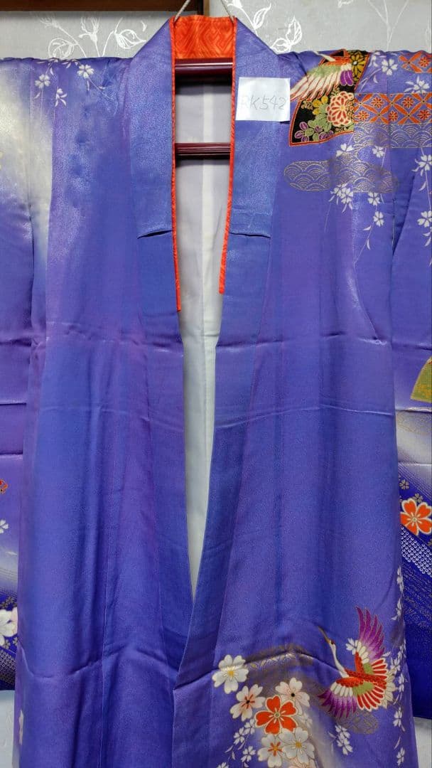 RK542洗える子供着物着丈130センチ裄丈50センチ7歳前後用