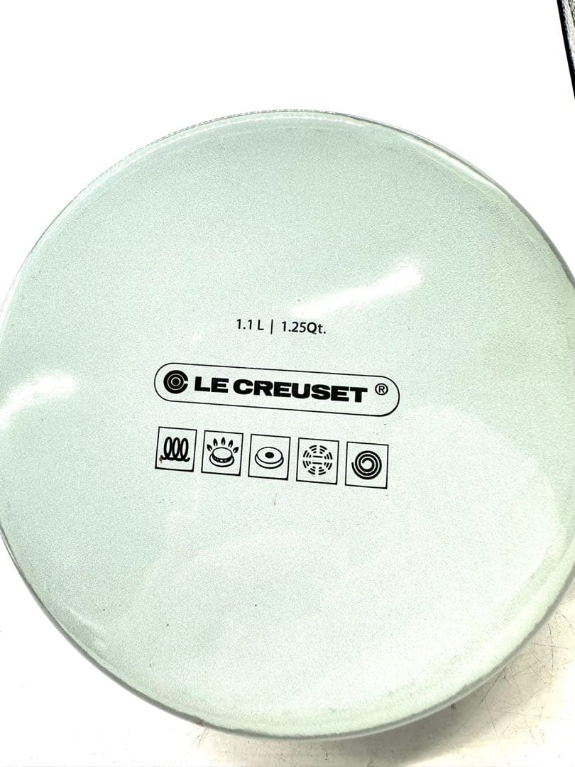 ル・クルーゼ　 笛吹デミケトル＆マグカップ2個セット　(シーソルト) USモデル