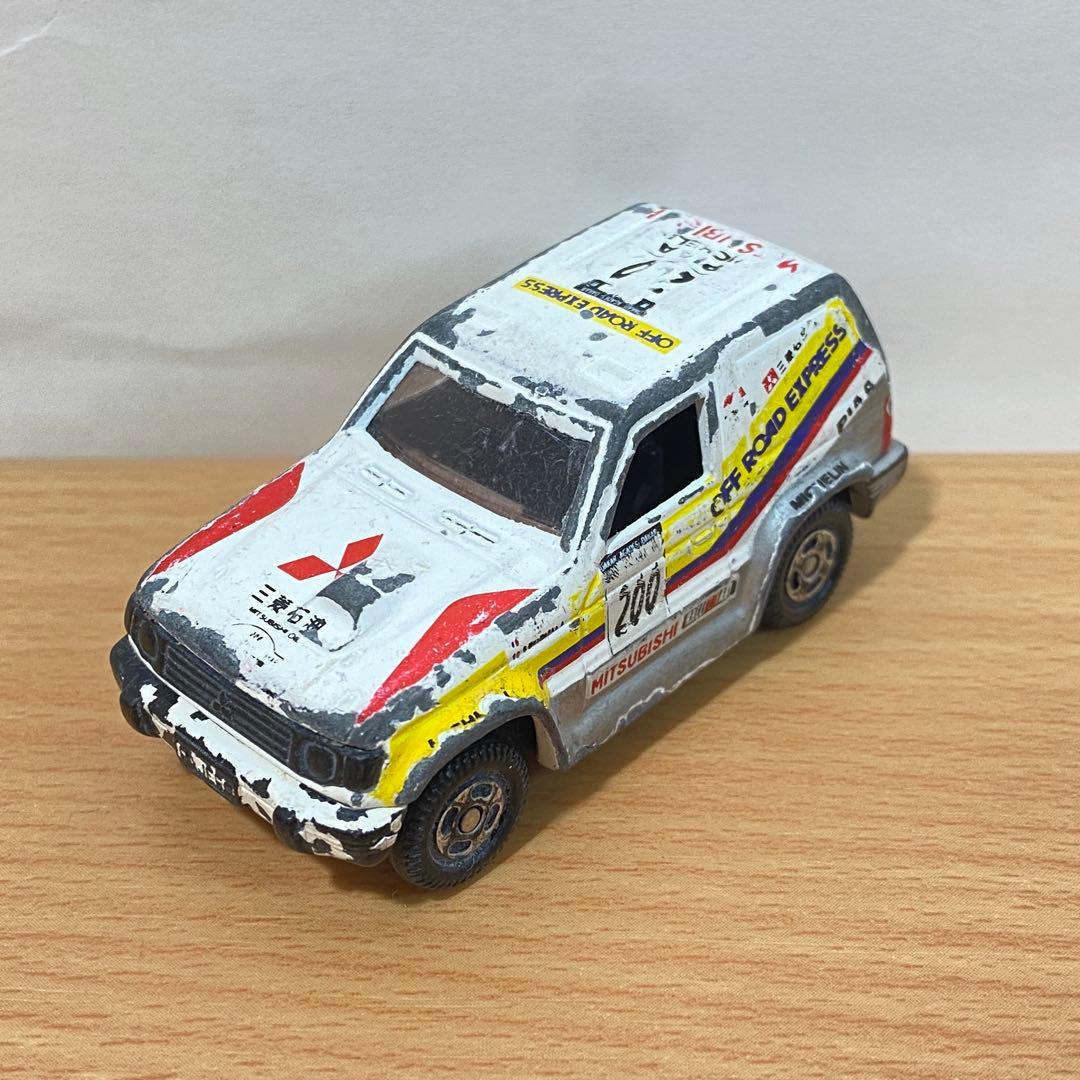 ミニカー トミカ 三菱ダカールラリーセット 三菱パジェロ 4台 - メルカリ