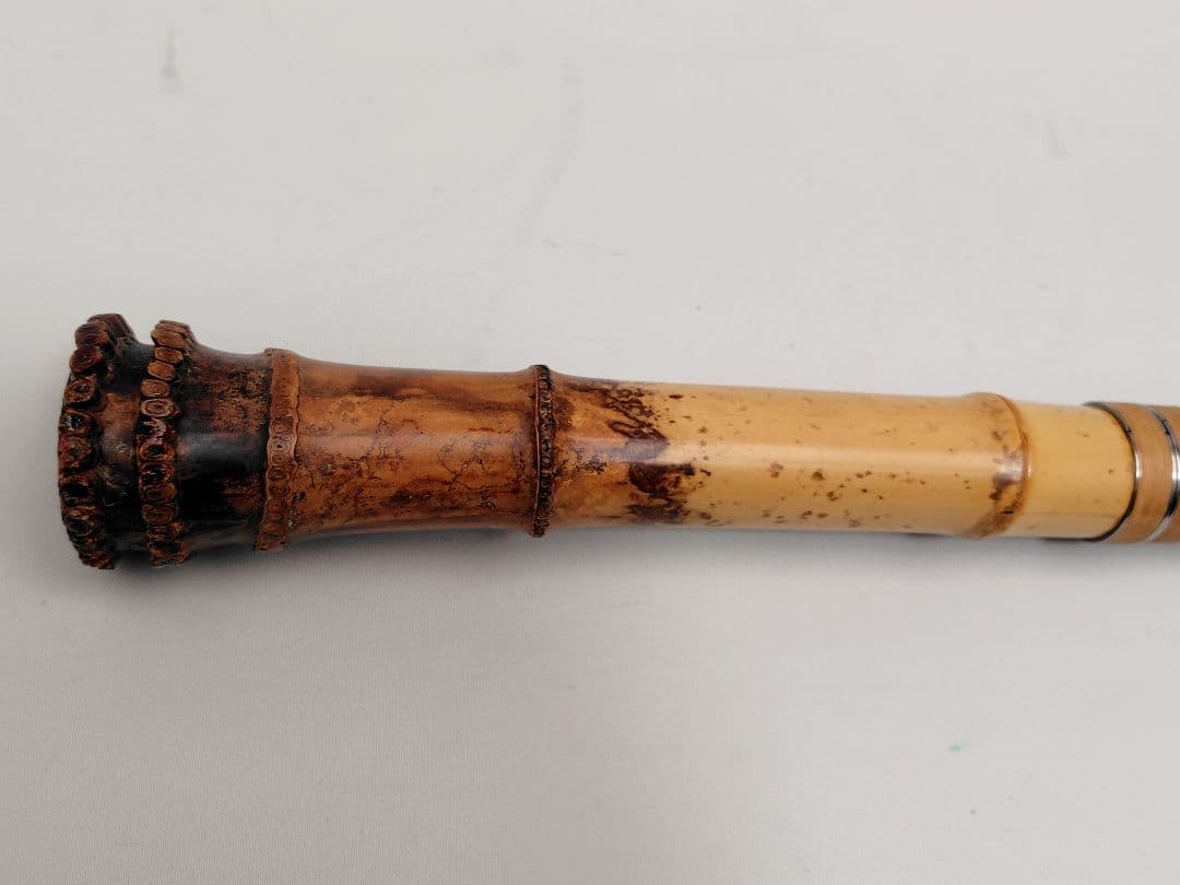 D007 和楽器 尺八 松朋 全長約54.5cm 一尺八寸管 竹製 伝統工芸品