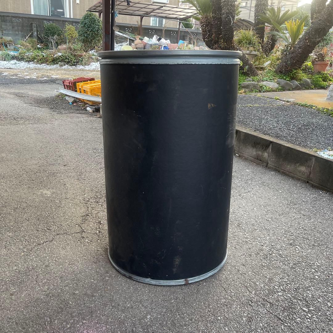 ★☆マットブラック☆★軽量ファイバードラム缶　200l 90x57 希少品