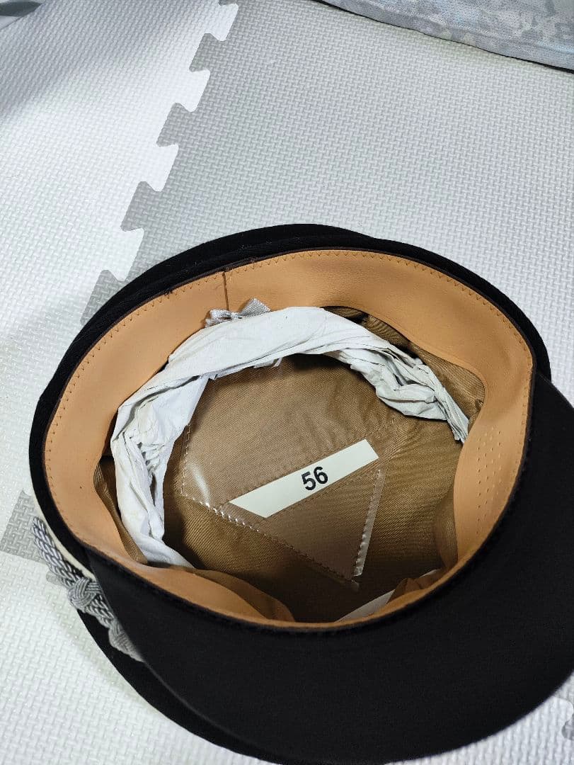 【期間限定値下】トリコット製制帽.ドイツEREL社56cm ミリタリー ゴスロリ