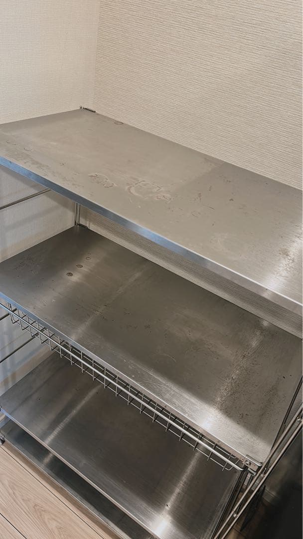 【無印良品】MUJI ステンレス オープンシェルフ ステンレスユニットシェルフ