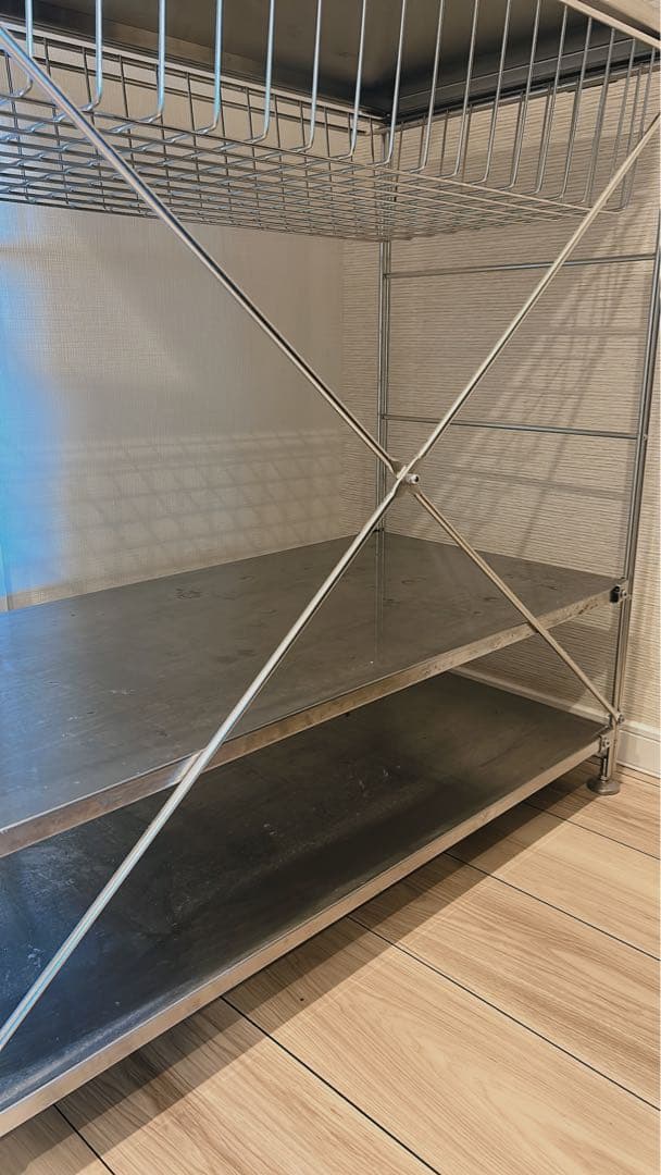 【無印良品】MUJI ステンレス オープンシェルフ ステンレスユニットシェルフ