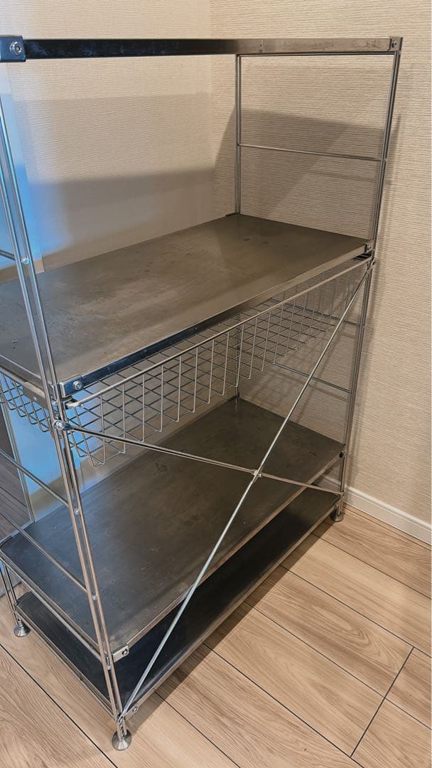 【無印良品】MUJI ステンレス オープンシェルフ ステンレスユニットシェルフ