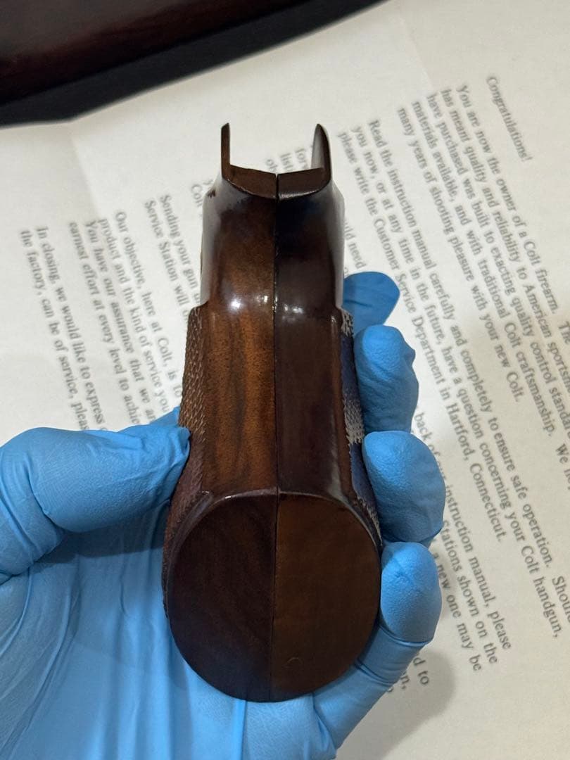 実物】コルト社純正 パイソン 3rd 前期 空箱・木製グリップ スクリュー