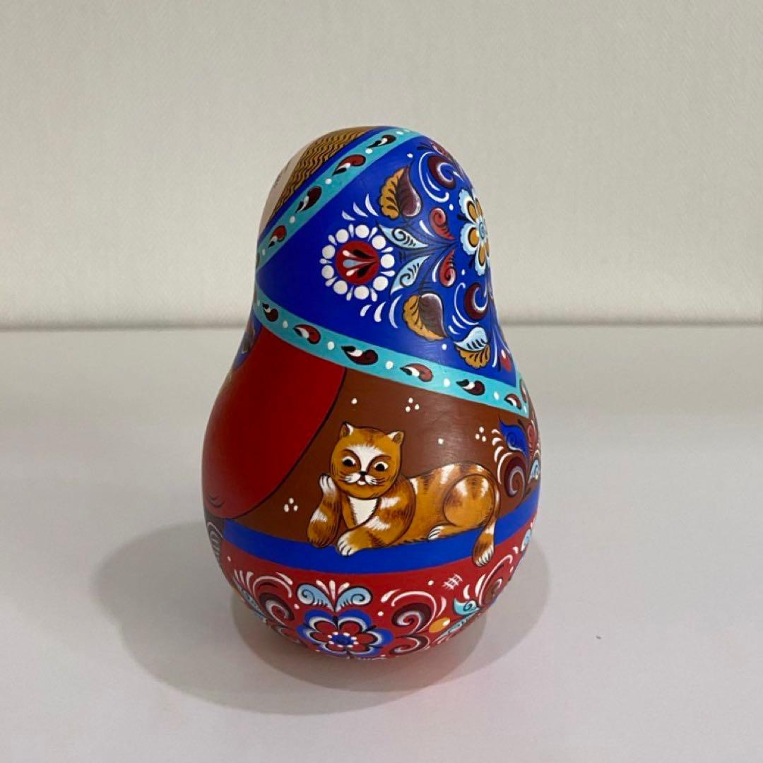 専用】ロシア雑貨☆起き上がりこぼし♪ネコ オリガ・ザバイキナ作