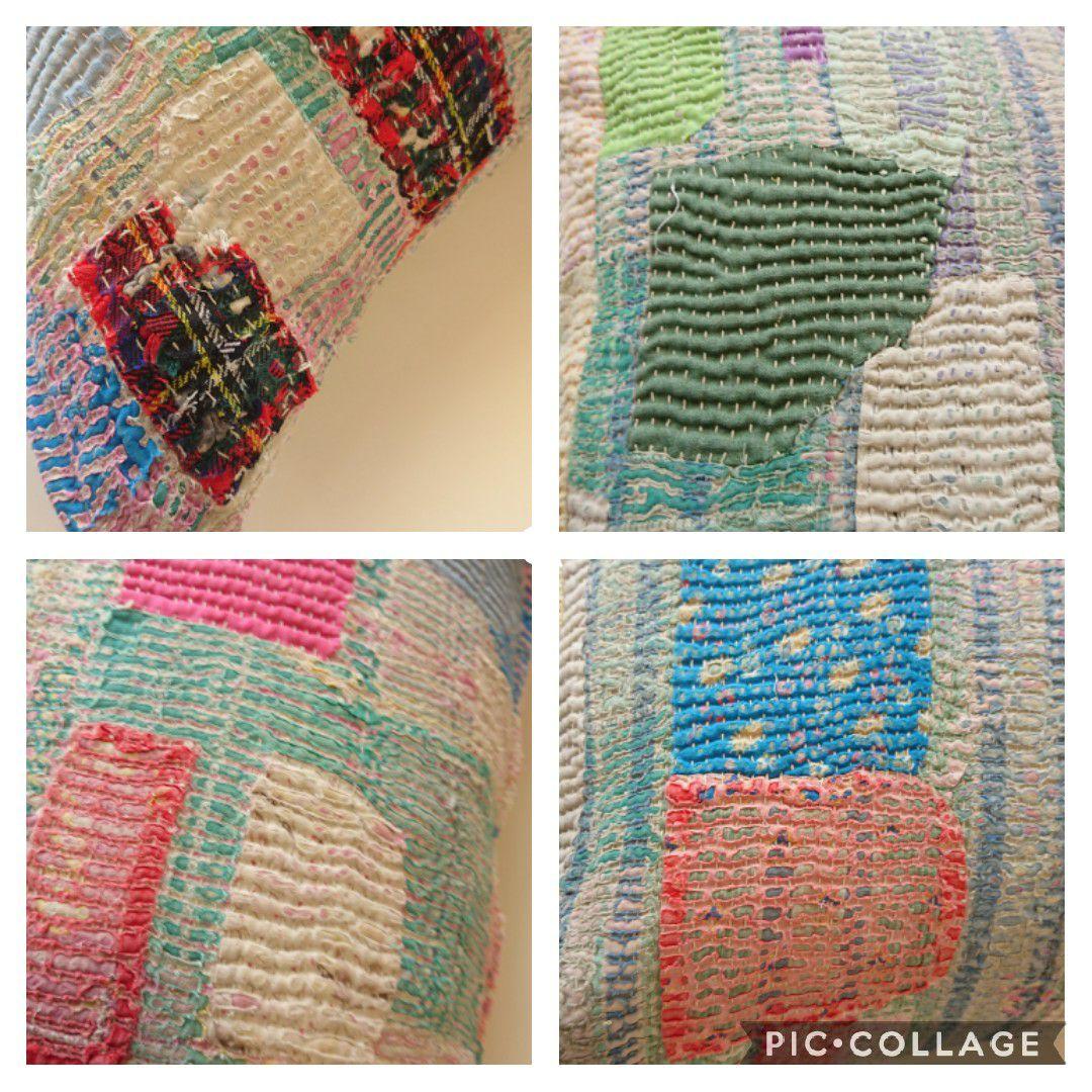 ご確認用★ヴィンテージカンタキルト クッションカバー a