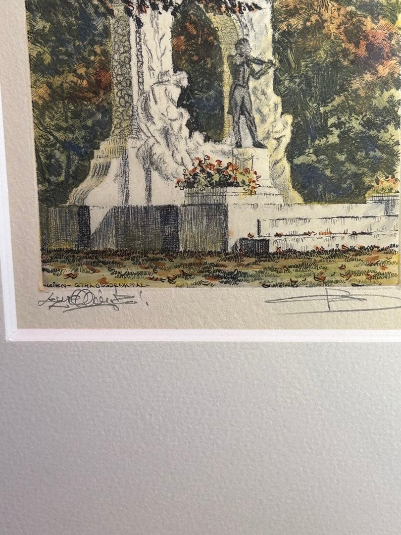 美品作者名有り イタリア製額装 オーストリアヨハン・シュトラウス2世