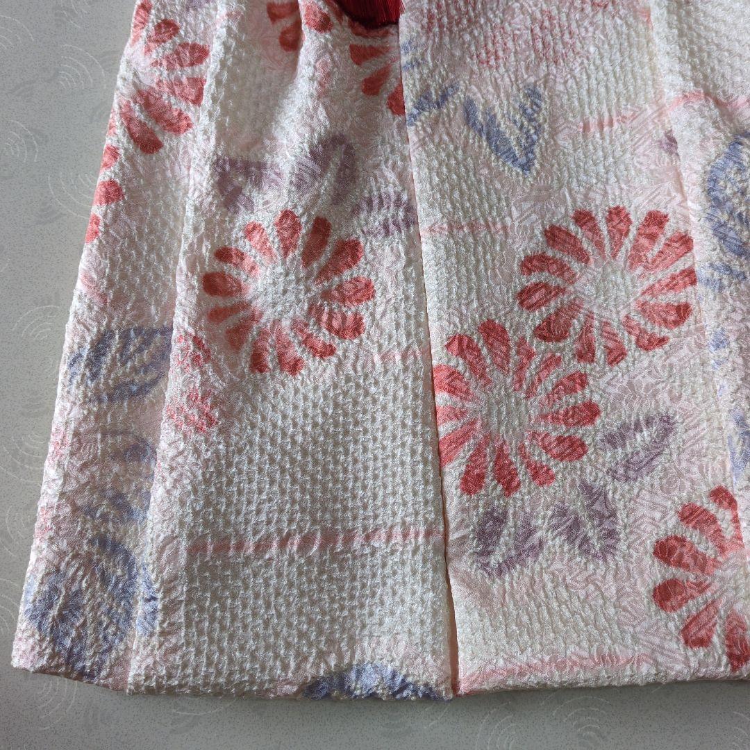 七五三３歳女の子新品正絹総絞りの被布(中綿無し）オフホワイト