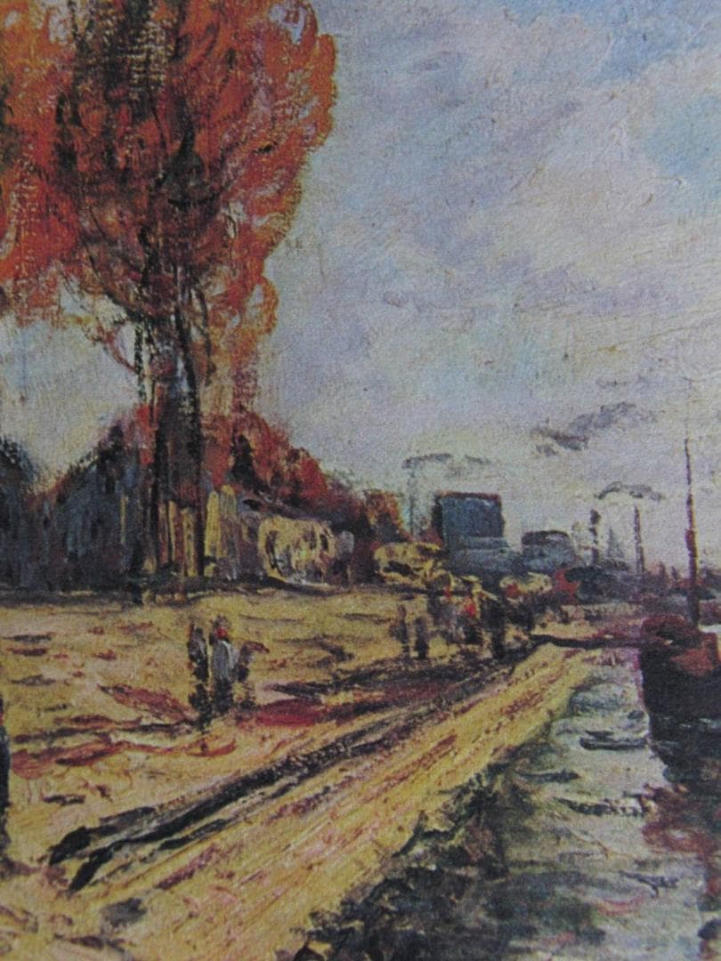 アルフレッド・シスレー、【シュレーヌのセーヌ川】、希少な額装用画集