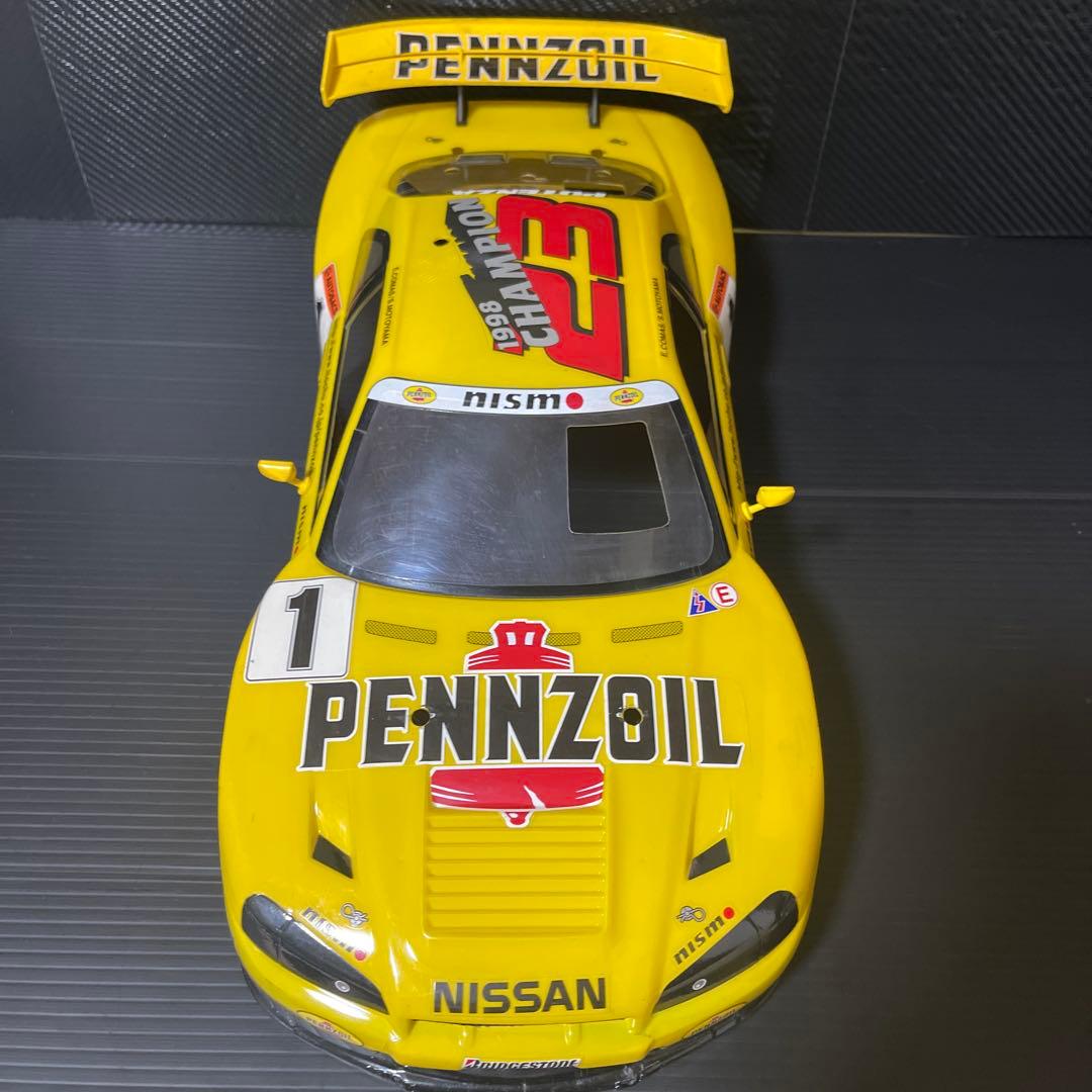 タミヤ ペンズオイル・ニスモGT-R（R34） ボディ ※フロントに割れ補強