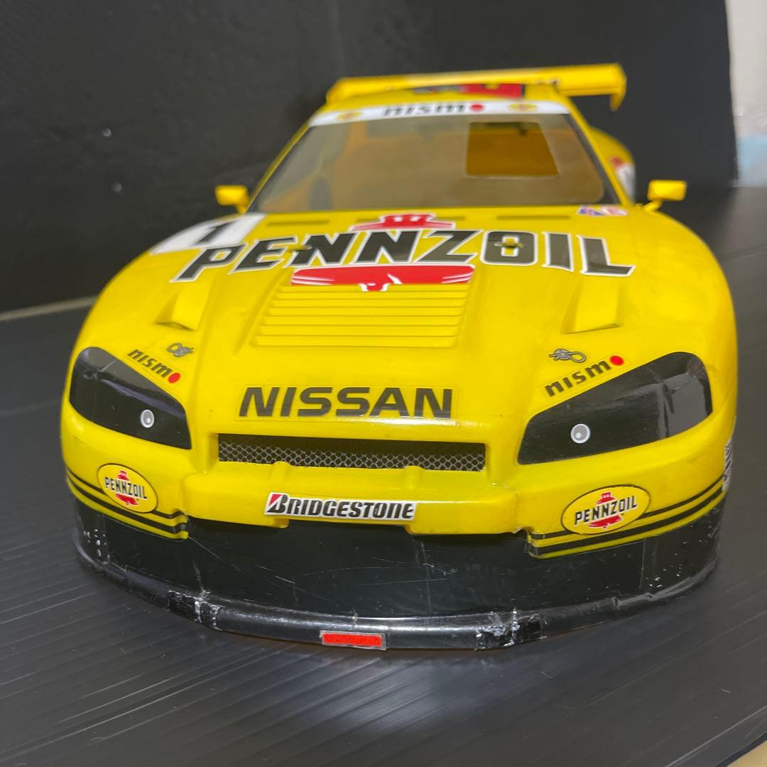 タミヤ ペンズオイル・ニスモGT-R（R34） ボディ ※フロントに割れ補強