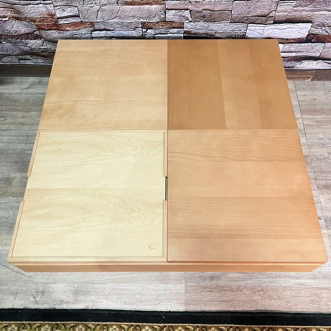 ꧁日進木工꧂妙 （Tae）シリーズ スクエアテーブル センター リビング ロー