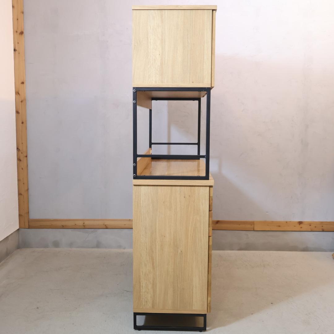 a.depeche アデペシュ オーク材 キッチンボード カップボード 食器棚