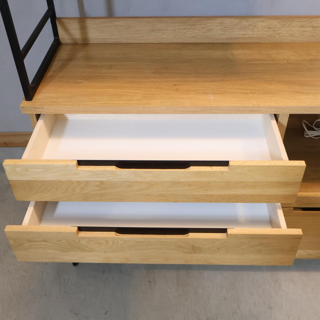 a.depeche アデペシュ オーク材 キッチンボード カップボード 食器棚