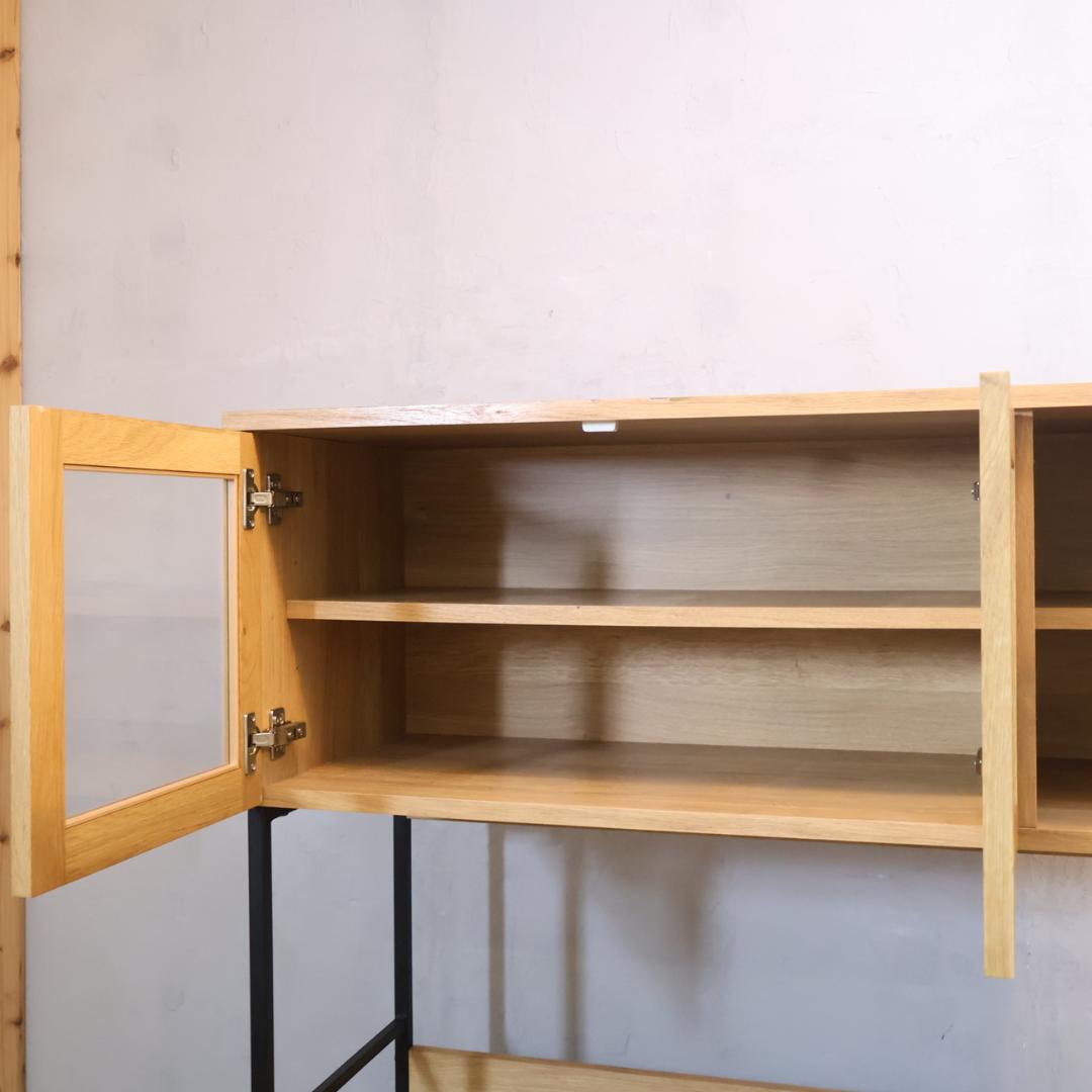 a.depeche アデペシュ オーク材 キッチンボード カップボード 食器棚