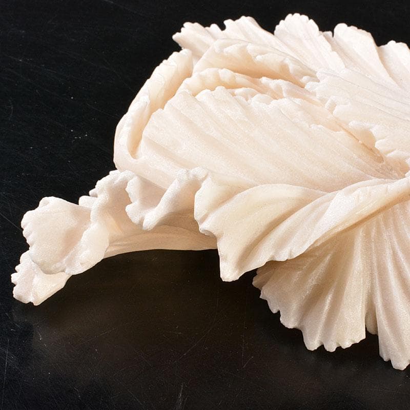 中国 玉石白玉彫刻 白菜 置物 飾台付 C 6846 - メルカリ