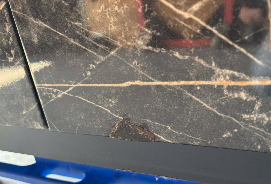 大人気 ブラック セラミック天板140キッチンカウンター 幅140cm Used