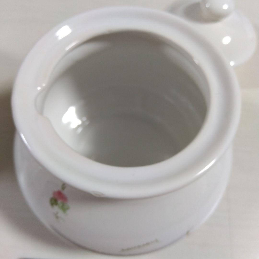 annarosa イタリア花柄陶器保存容器2個　ビンテージとスプーン3本セット