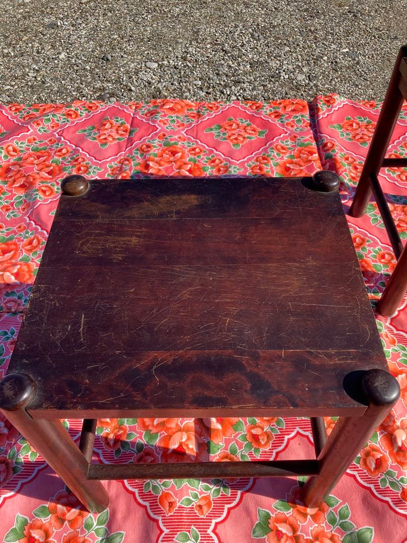 アンティーク 北海道民芸 スツール チェア 椅子　イス ヴィンテージ ②