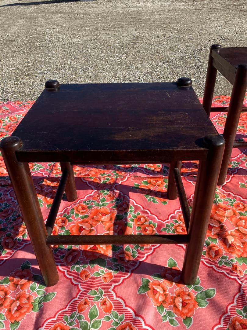 アンティーク 北海道民芸 スツール チェア 椅子　イス ヴィンテージ ②