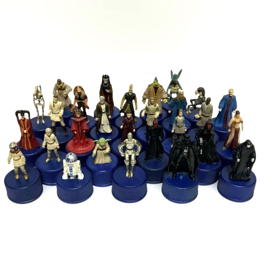 小型全28種セット】スター・ウォーズ EP1 ボトルキャップ(HEAD除く