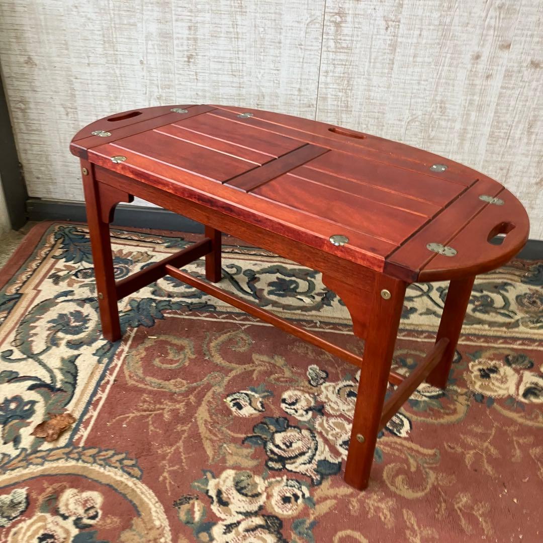 北欧レトロ マルニ 木製 バトラーズテーブル トレーテーブル サイドテーブル