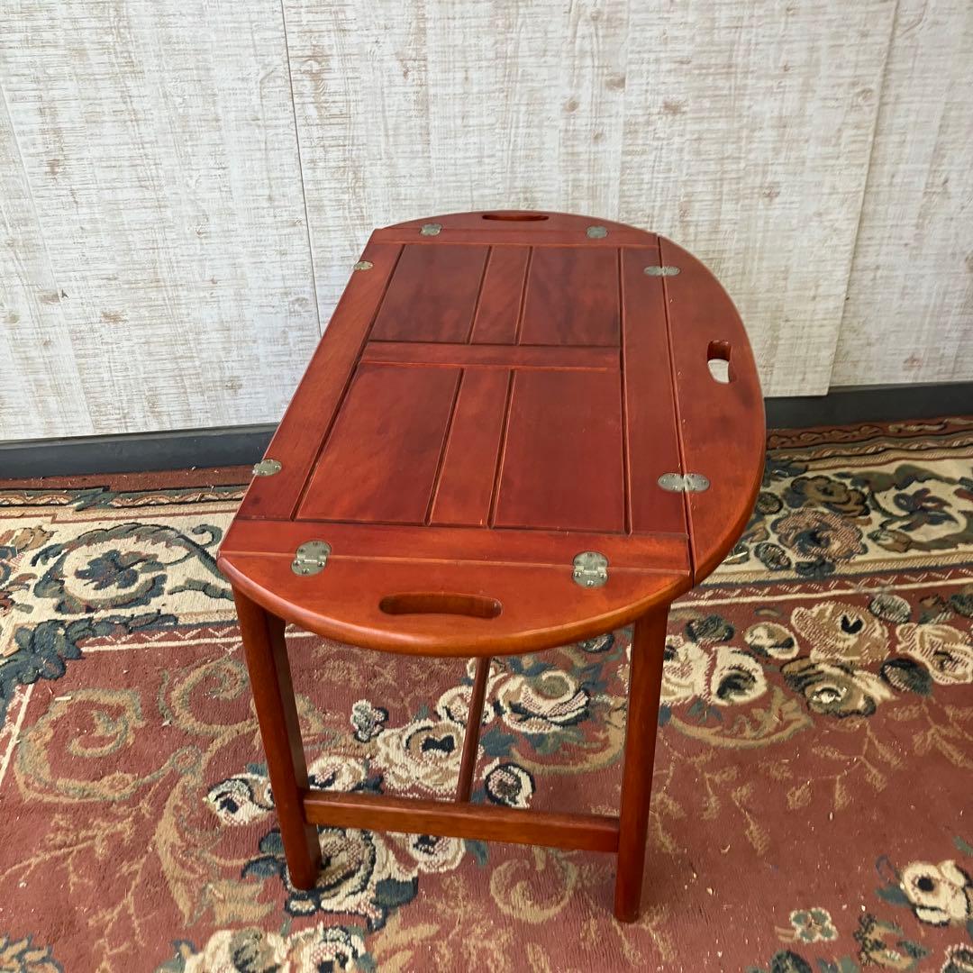 北欧レトロ マルニ 木製 バトラーズテーブル トレーテーブル サイドテーブル