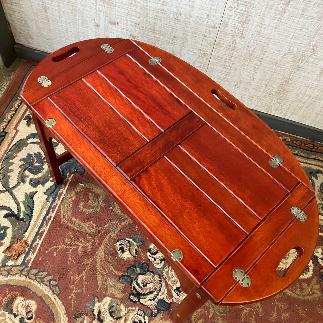 北欧レトロ マルニ 木製 バトラーズテーブル トレーテーブル サイドテーブル