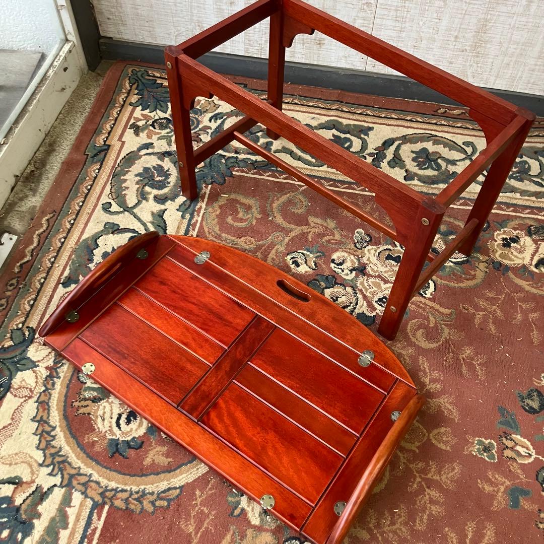 北欧レトロ マルニ 木製 バトラーズテーブル トレーテーブル サイドテーブル