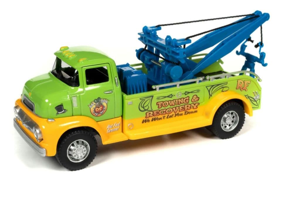 オートワールド 1:32 ラットフィンク・ガレージ　ウィズ　トゥトラック　セット