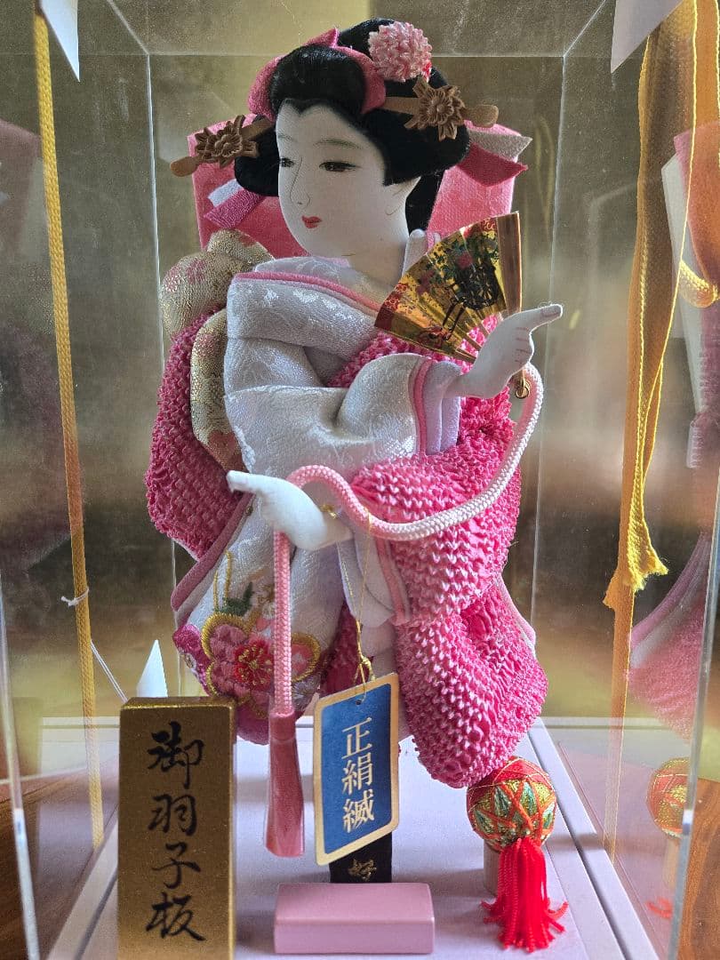 【展示品限り】正月飾り　羽子板　ケース飾り　※閉店セール　H12
