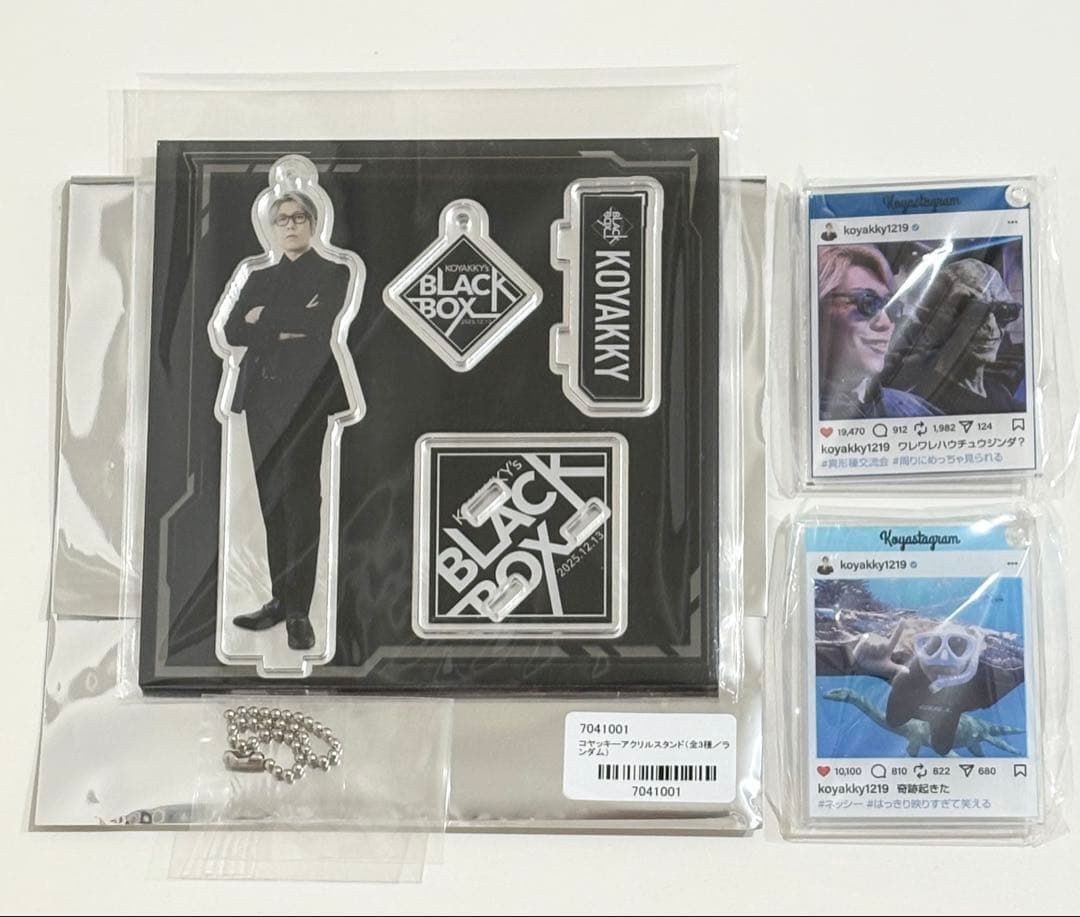 新品 コヤッキースタジオ BLACK BOX アクスタ、アクキー セット