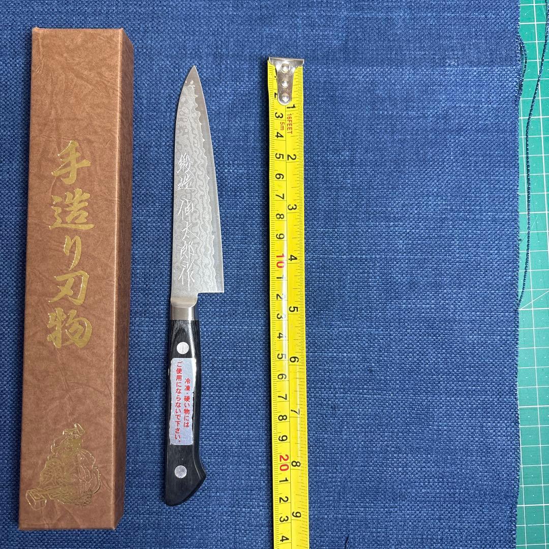 三木刃物製作所　白雲上作　V金10号口金付積層　M107 ペティナイフ　未使用