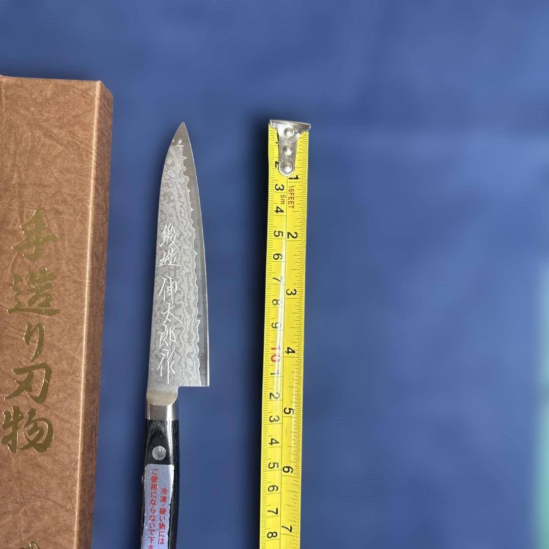 三木刃物製作所　白雲上作　V金10号口金付積層　M107 ペティナイフ　未使用