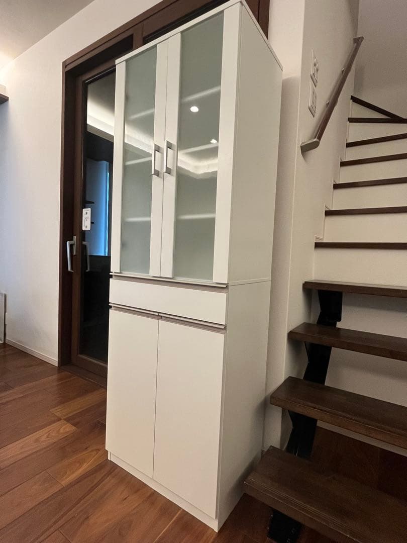 ニトリ　食器棚(フォルムN SK1860 WH)