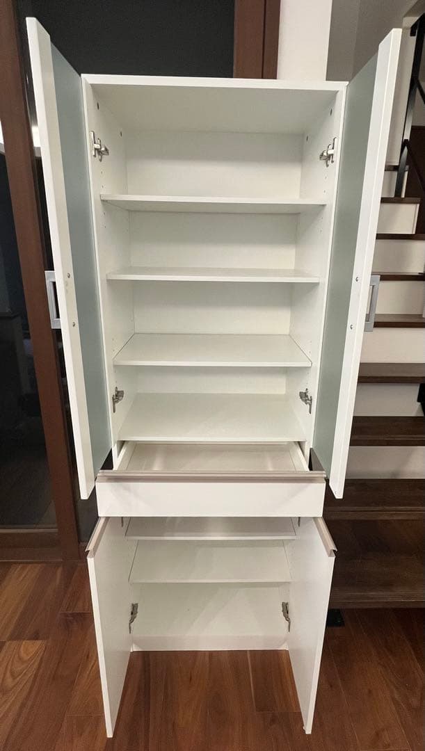 ニトリ　食器棚(フォルムN SK1860 WH)