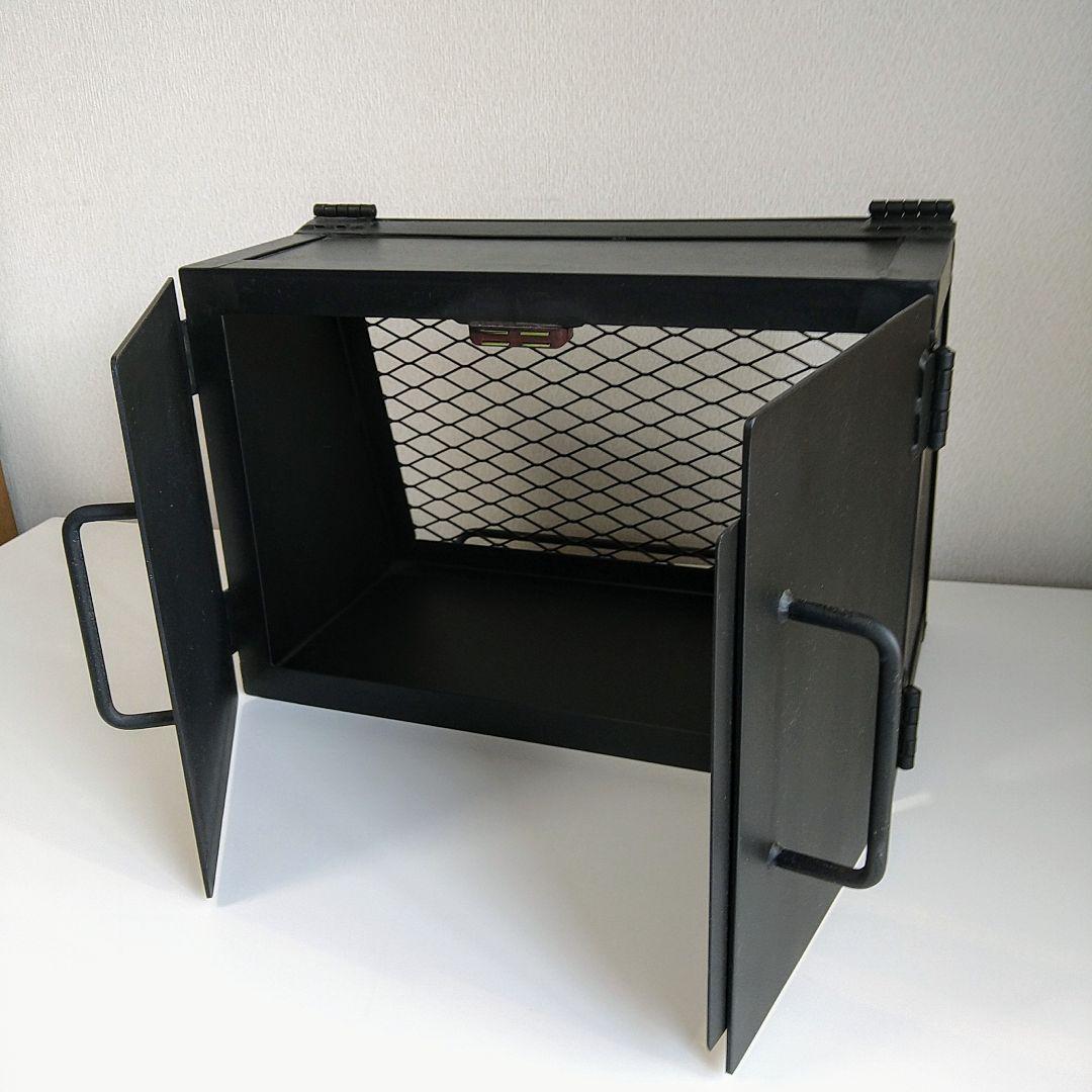 【一品物】男前カフェ風メッシュショーケース ワインセラー　アイアン収納ラック。