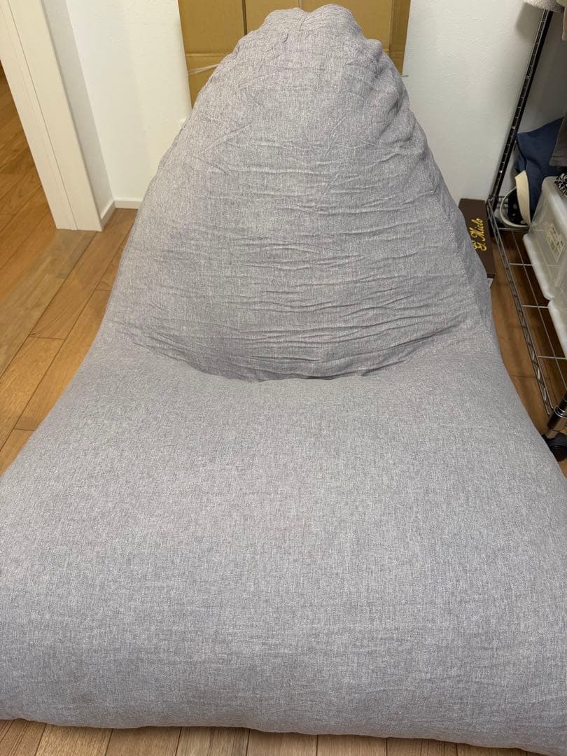 ほぼ未使用 グレー クッションソファ 1人掛け