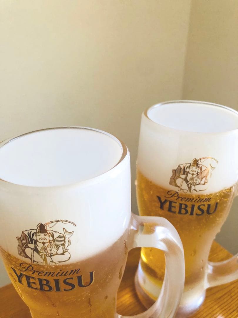 tomo　食品サンプル　エビスビール　2点