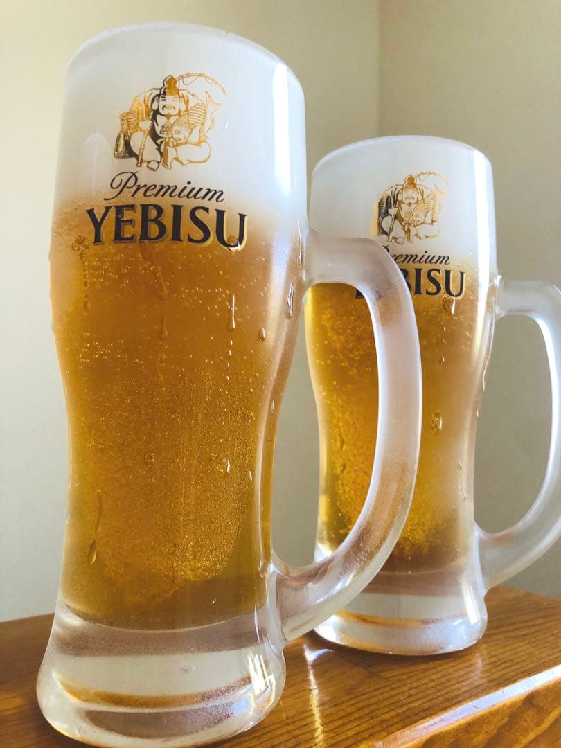 tomo　食品サンプル　エビスビール　2点