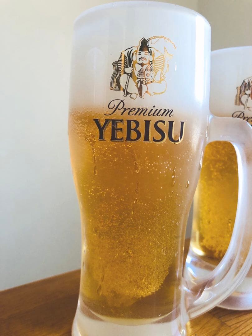 tomo　食品サンプル　エビスビール　2点